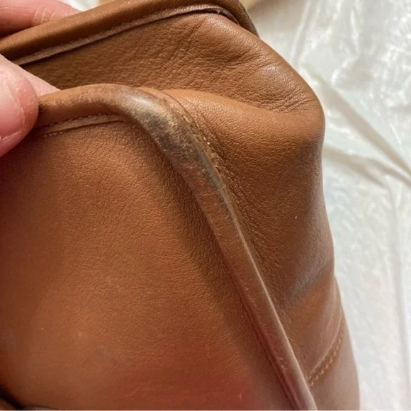 Coach vintage English tan leather reissue Willis bag 0 9927 - Picture 11 of 14